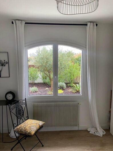 Fenêtre cintrée fibre de verre